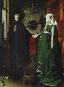 Jan Van Eyck makarna arnolfinis trolovning oil painting